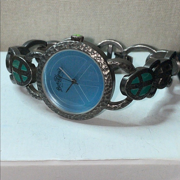Lucky Brand Accessories - Lucky Brand Peace pewter tone wristwatch